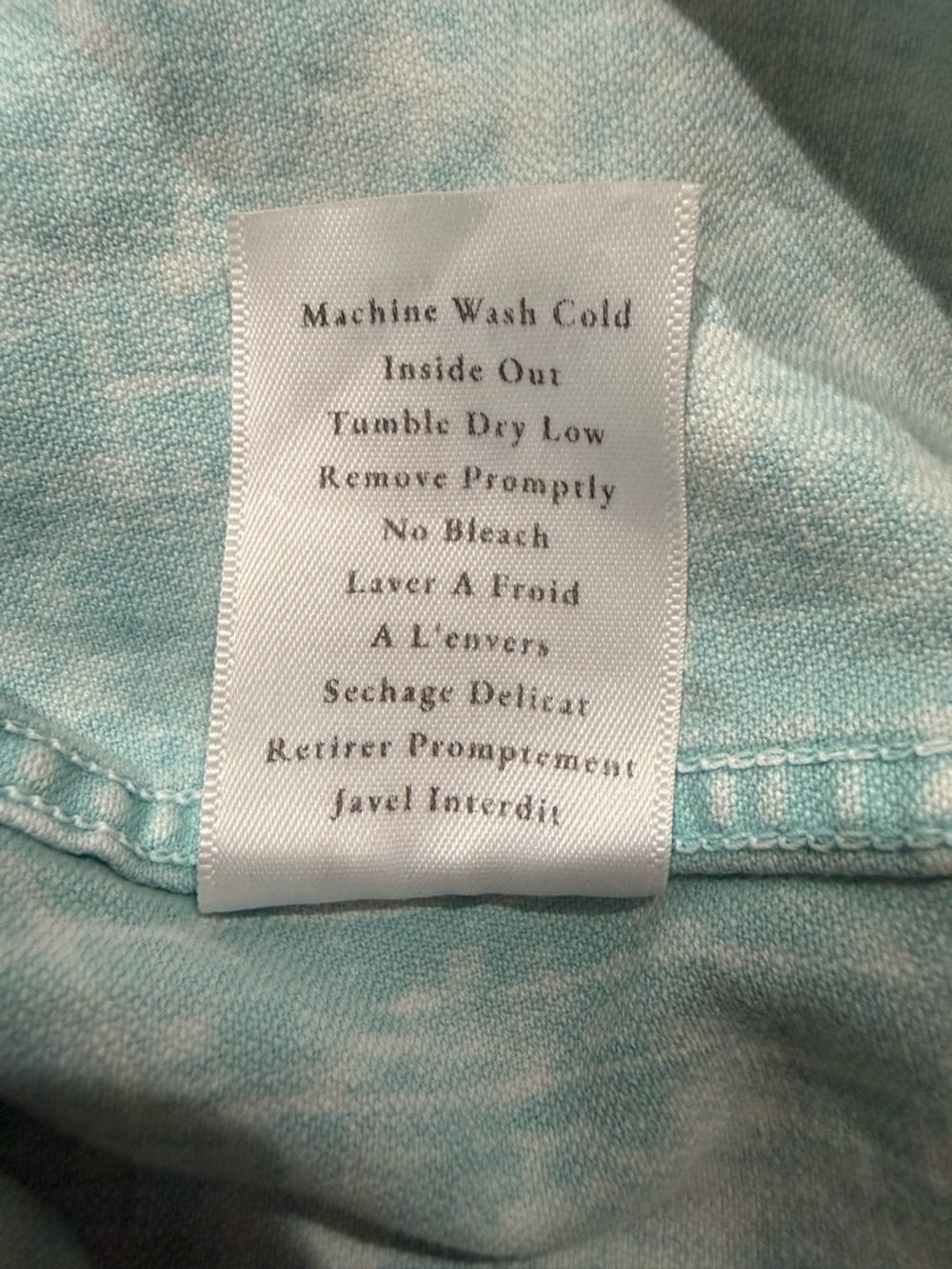 Frank & Eileen Rory Maxi Shirtdress Seafoam Mineral Wash Size XL - Picture 6 of 8